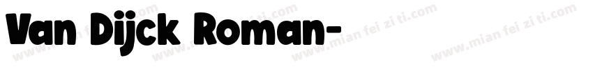Van Dijck Roman字体转换
